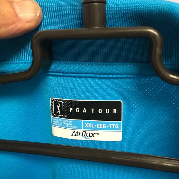 light blue pga tour polo shirt - Picture 2 of 2